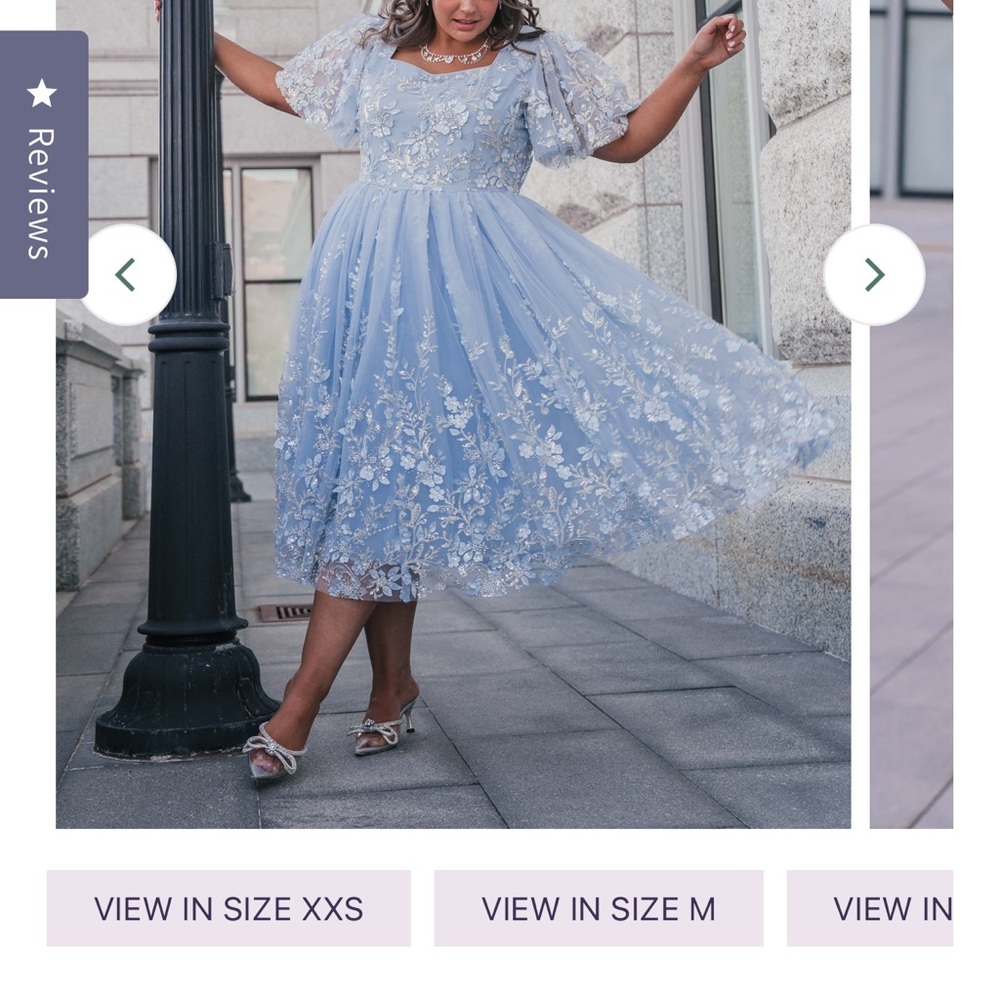 Elegant Blue Floral JessaKae Dress - Picture 10 of 10